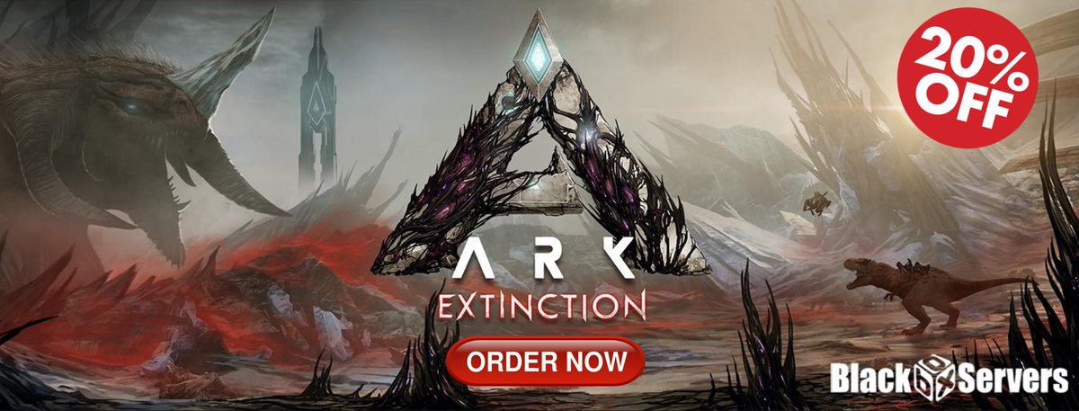 BlackBoxServer1's tweet image. ARK: Extinction DLC is now available at BlackBox Servers 🎉🎉
Order now to get 20% Discount 😉 using CODE: 20%OFFARK for a limited time.

myblackboxhosting.com/ark-server-hos…

#Ark_Extinction
#Ark_Survival_Evolved
#Ark_Servers