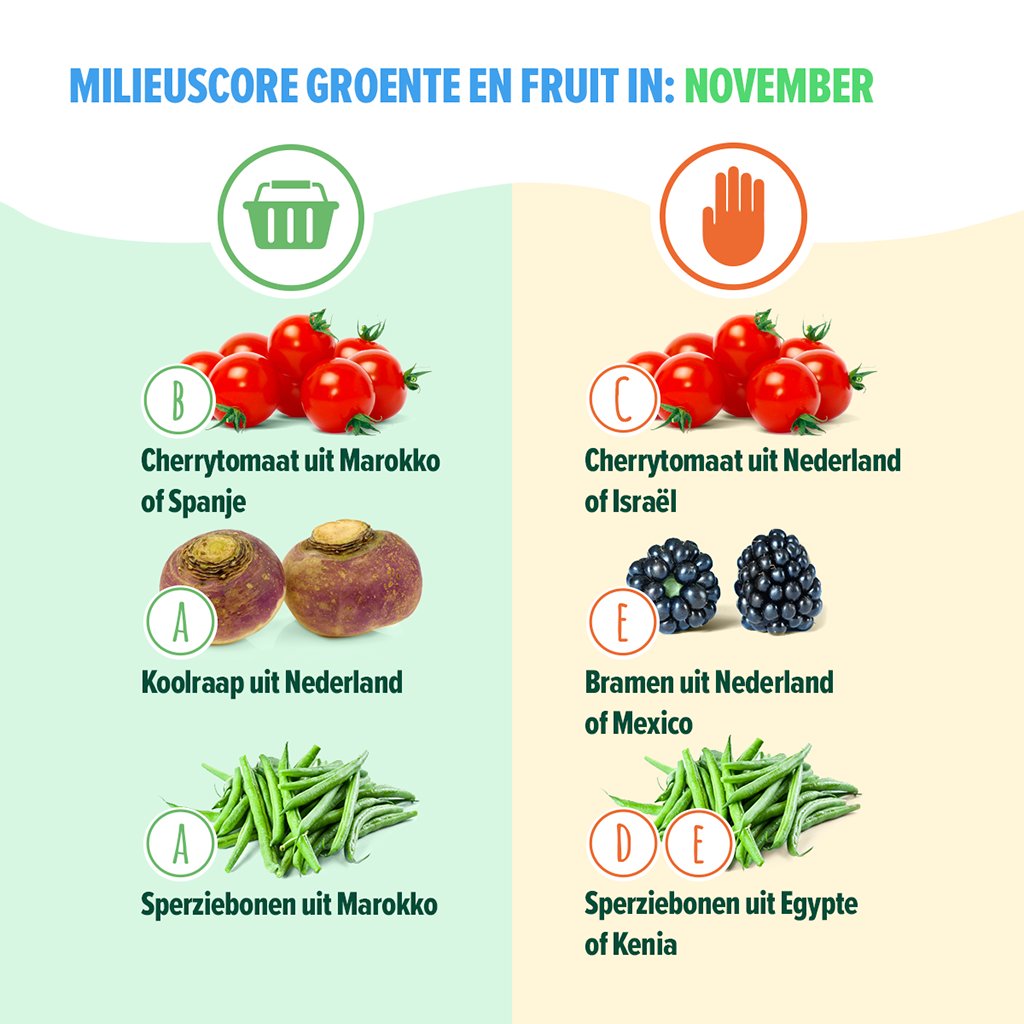 milieucentraal's tweet photo. Je hebt hem vast wel eens zien liggen: de #koolraap. Deze #groente is in november zeker een goede keuze. Koolraap wordt verbouwd op de #akkers en heeft een lage #milieubelasting.
Benieuwd naar overige #milieuscores? Bekijk de groente- en fruitkalender: https://t.co/M8x885auYb https://t.co/Cs3G2lVuCj