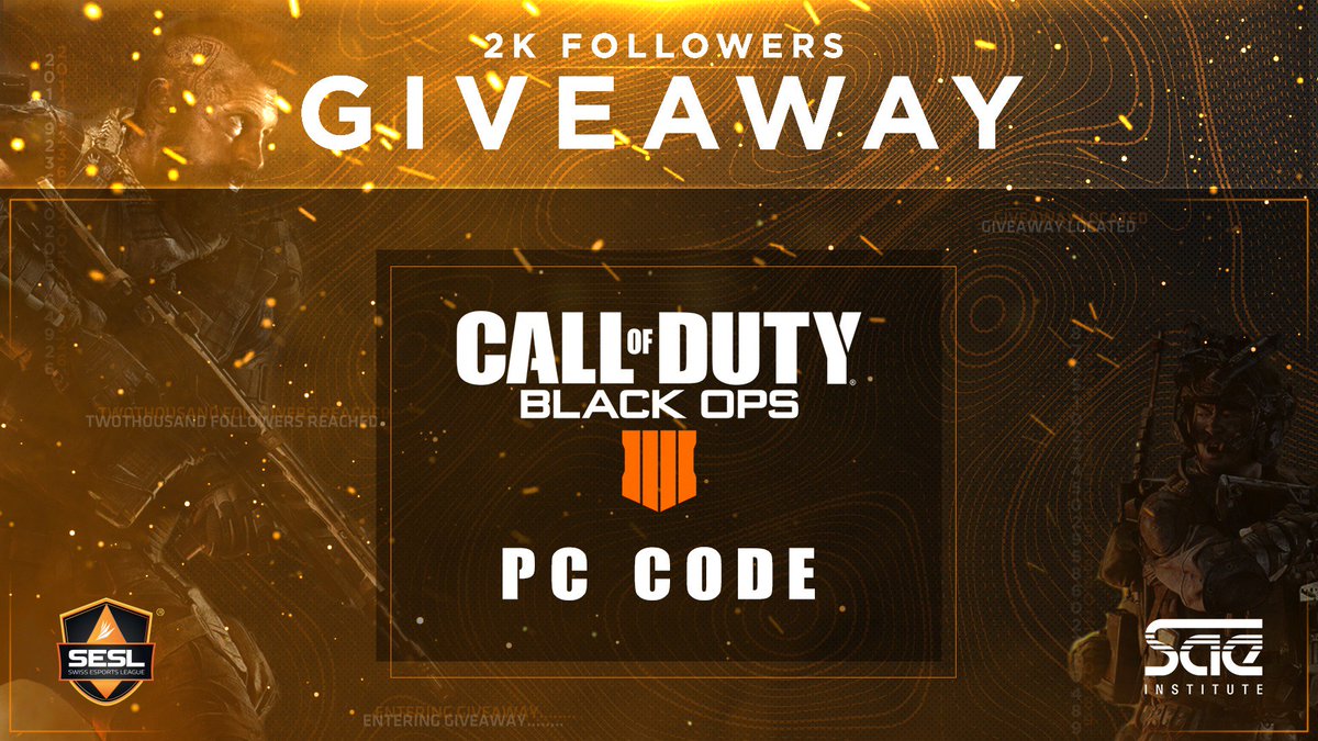 esportsleaguech's tweet image. A week ago we reached the 2000 Follower mark! 😍
We would like to thank the community and all who supported us on this way. 

As a thank you we have a little giveaway for you  🏆

🎮#BO4 PC Version
▶️ bit.ly/2Qo8q39 to join our raffle 
🗓️The raffle ends in 16 days