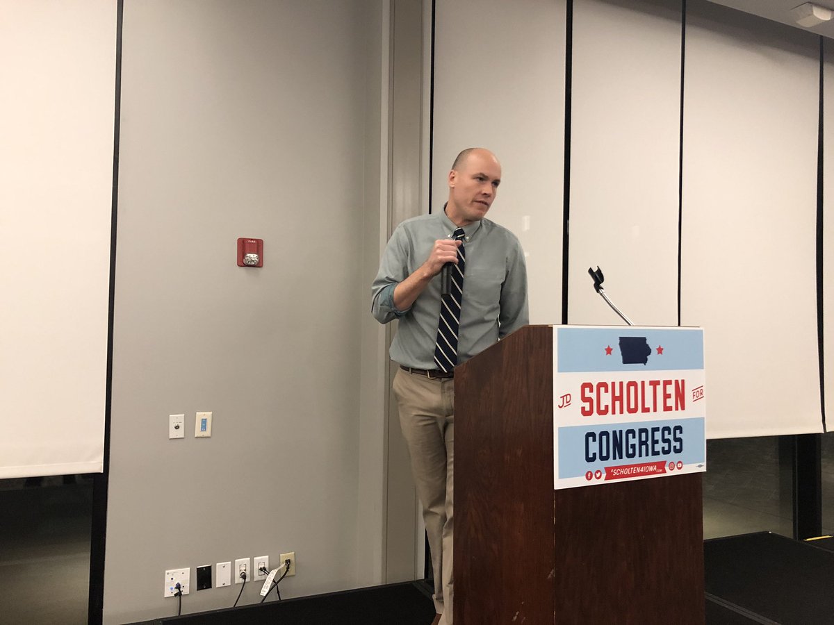 JDScholten's tweet photo. “My two political heroes, Berkley Bedell and Tom Harkin both lost their first race. You haven’t seen the last of J.D. Scholten!” https://t.co/xX7Jq8vjT9