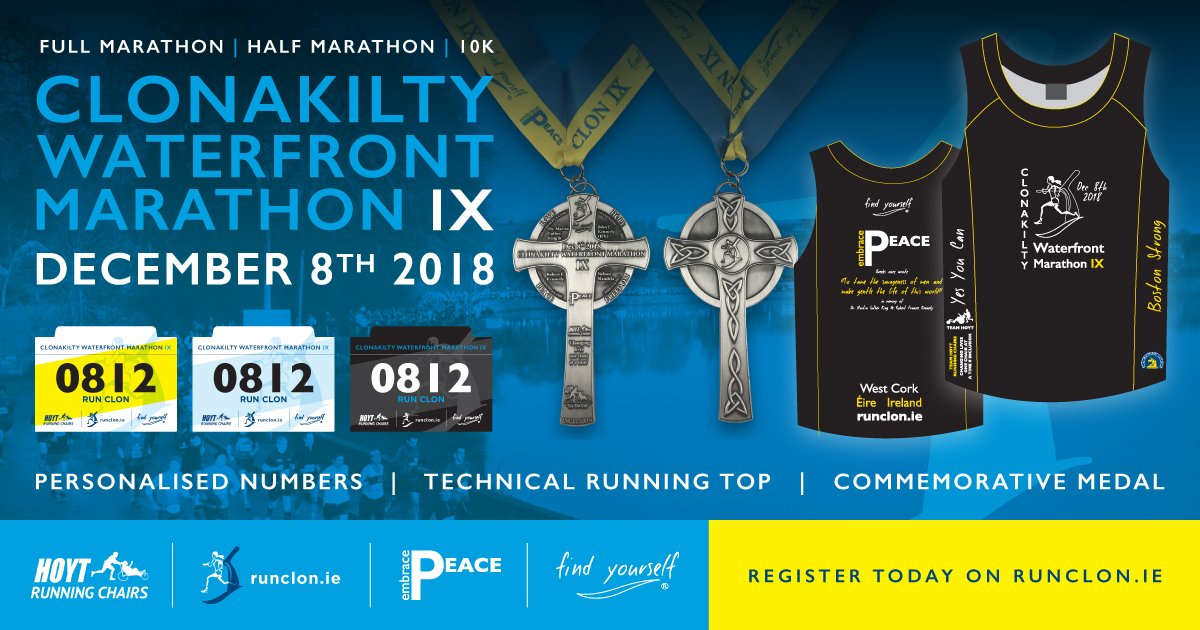 Who are you running for ? Full, Half or 10 K on December 8th  😍<a href="/clon_marathon/">Clonakilty Waterfront Marathon</a> <a href="/ClonakiltyPark/">Clonakilty Park Hotel</a> <a href="/ClonRRAC/">Clonakilty RRAC</a>