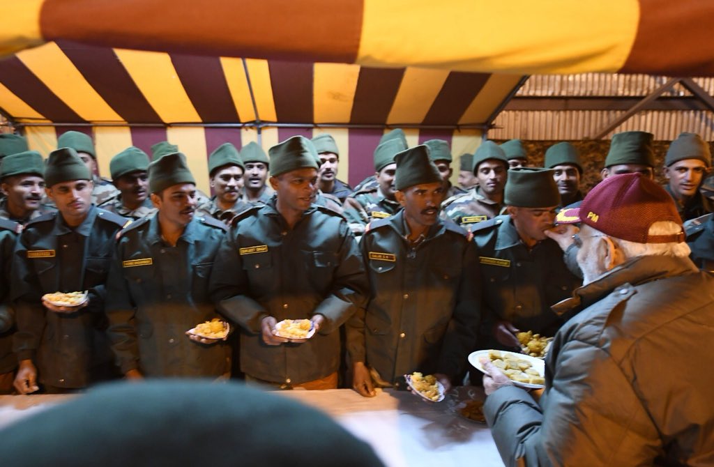 While interacting with Army and @ITBP_official Jawans in Harsil, spoke about the numerous steps being taken by the Government of India for the strengthening of the defence sector, welfare of ex-servicemen and highlighted how Indian forces are admired globally for the skills.