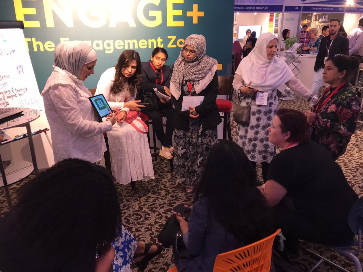 AbjadiyatApp's tweet photo. With #EdexMena coming to an end, Abjadiyat was at the center of attention. Many visitors were intrigued by the features of the App and how it can teach their kids Arabic in a fun way.  
https://t.co/R2CzHxoeYv https://t.co/MBaCLLYPaU