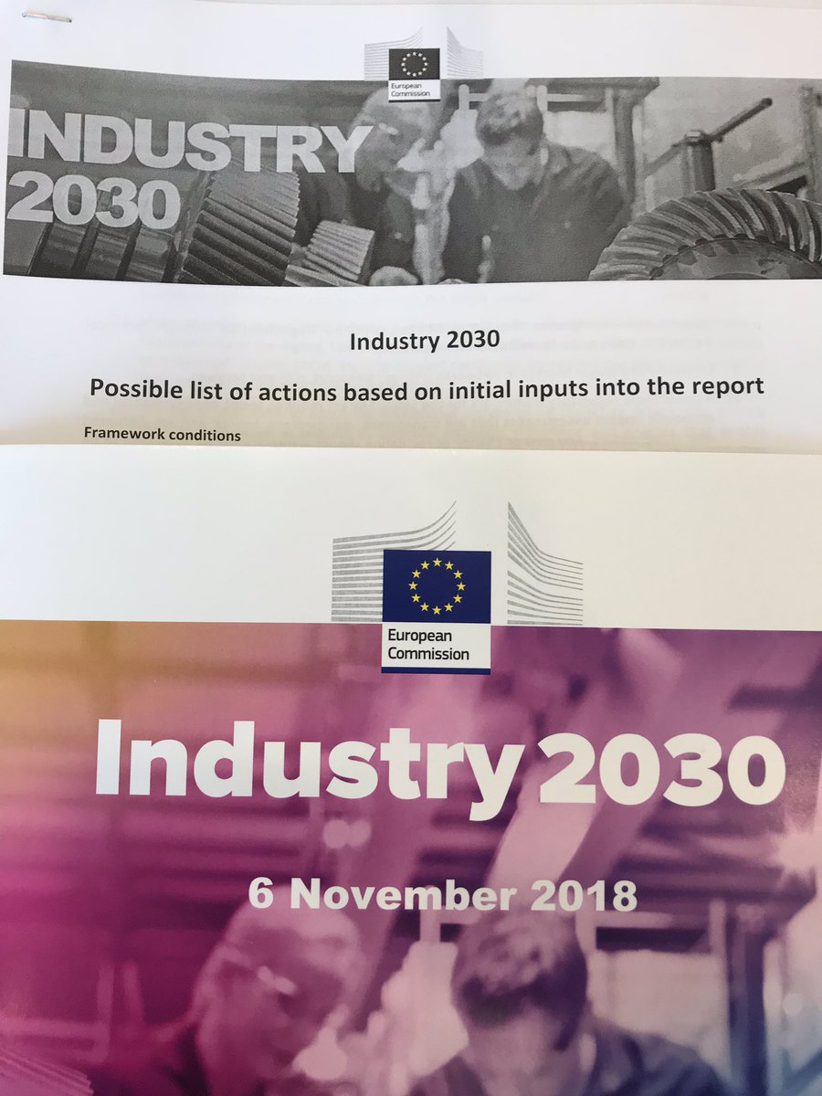 6/11/2018 3d meeting of the High-Level Industrial Roundtable EU #Industry2030.. préparation of bold vision and key drivers of success  for #EUindustry days 2019.Dynamic session with fruitful discussions . Strong #EUvalues #systemicchange #valuecreationnetwork #eucommission 🇪🇺