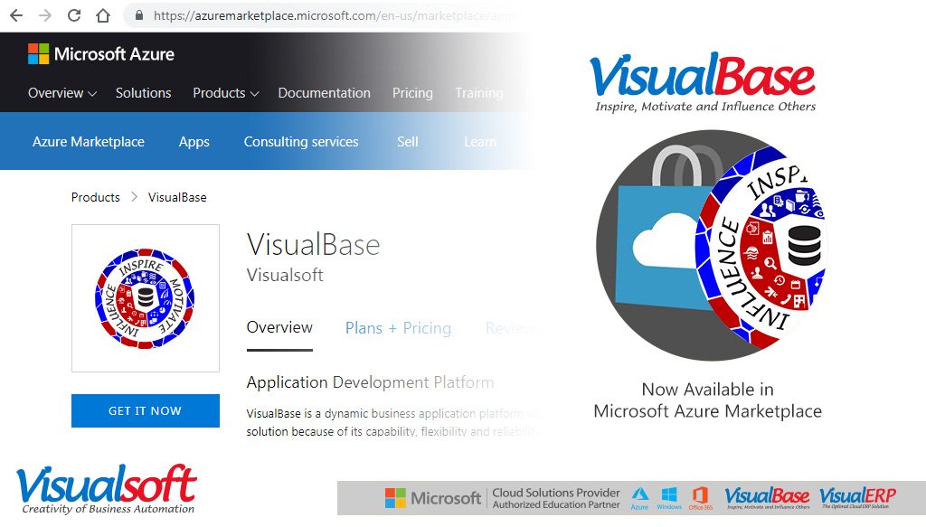 Visualsoft_net's tweet image. #VisualBase : Dynamic Business Application Platform is now available in #Microsoft #Azure #Marketplace (#AzureMktPlace).
azuremarketplace.microsoft.com/en-us/marketpl…