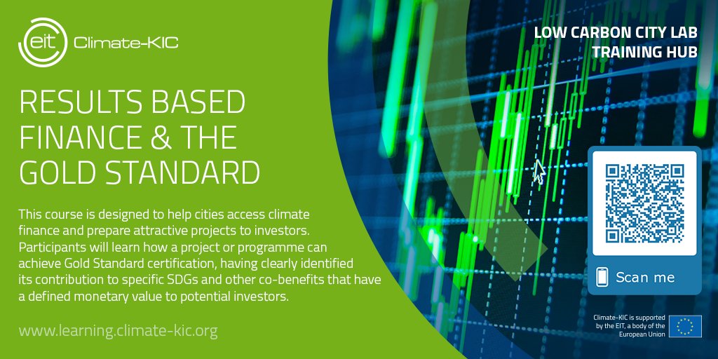 ClimateKICspain's tweet image. Access climate finance and prepare attractive projects to investors at the LoCaL Training Hub (free e-learning!)
@southpoleglobal @cdmgoldstandard #projectpreparation #climatefinance #sustainablefinance #funding #cities #urban #emergingmarkets