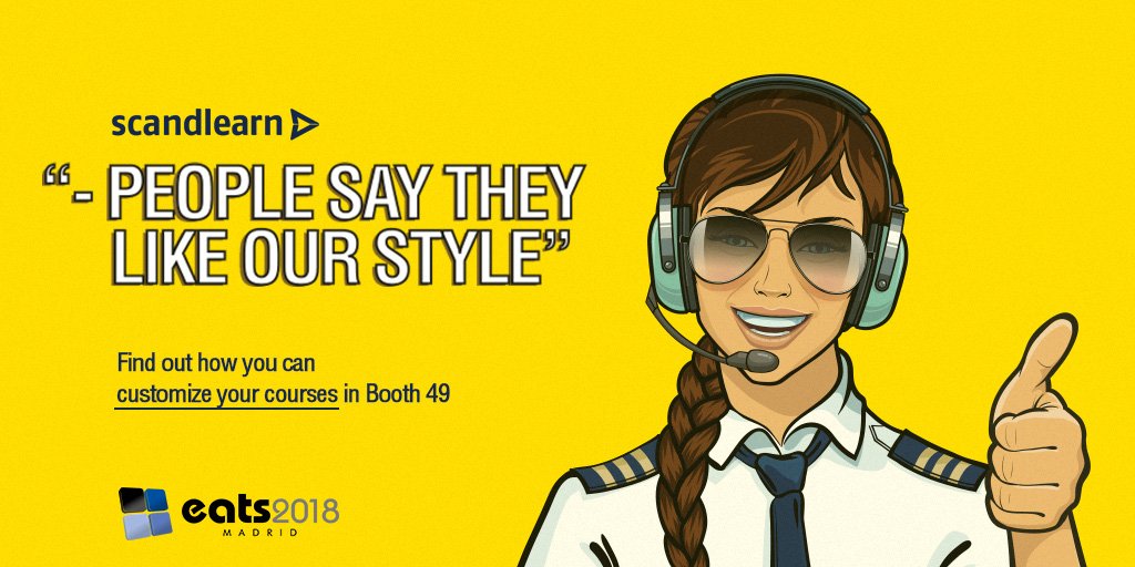 scandlearn's tweet photo. Good morning all #eats2018 delegates! Yesterday, we got the questions if the characters can be customized into your company uniforms... Find out how you can customize your training in booth 49. https://t.co/t6LuFzZNga
