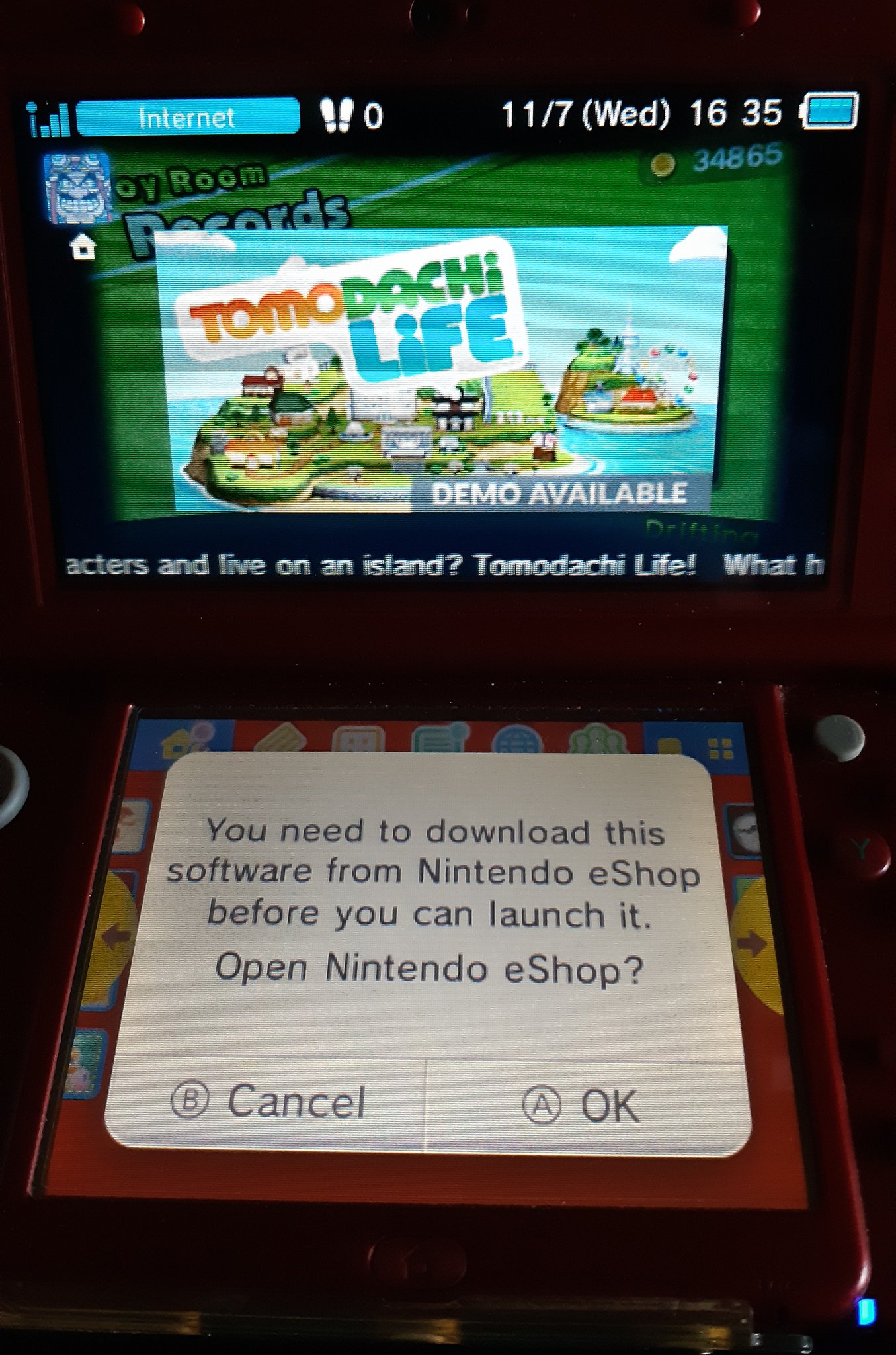 Akfamilyhome on Twitter: "Why did Nintendo just randomly send me a SpotPass download notification for Tomodachi https://t.co/W1JY9W7LAc" / Twitter