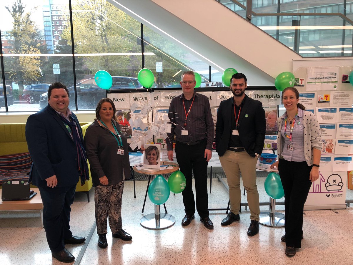 ⁦@theRCOT⁩ ⁦@RCOTWestMids⁩ ⁦@DebbieBissell⁩ #OTWeek2018 just been to pledge at the mini pledge tree with LD OT Team Birmingham City Council, who are getting fantastic engagement from the wider council, public and professionals. Promoting what we do best.