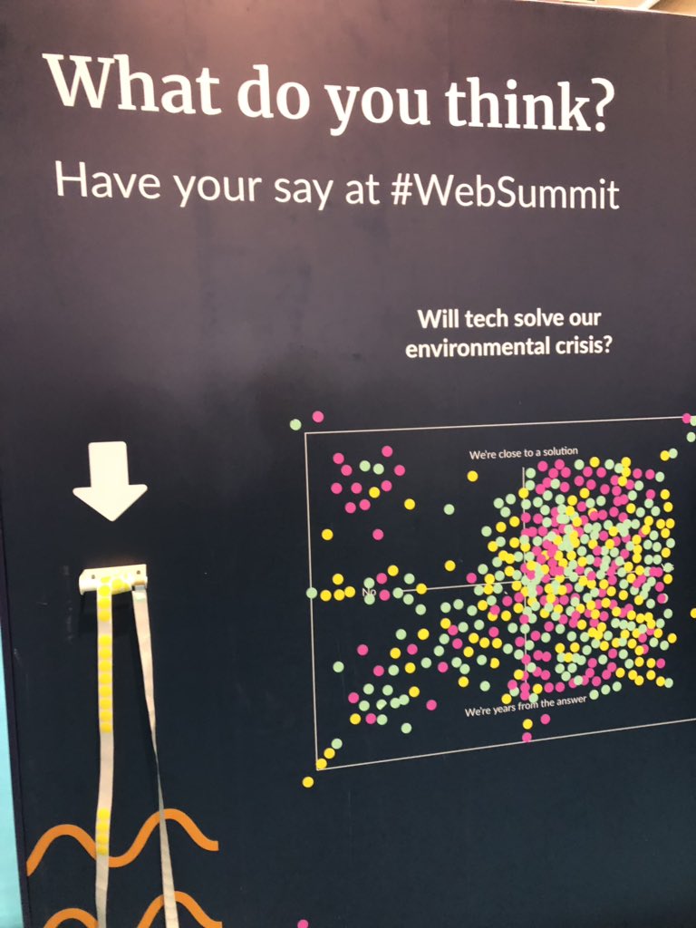 bebravuz's tweet photo. Will #tech solve our environment crisis? #websummit @WebSummit https://t.co/eECRPpBSvH