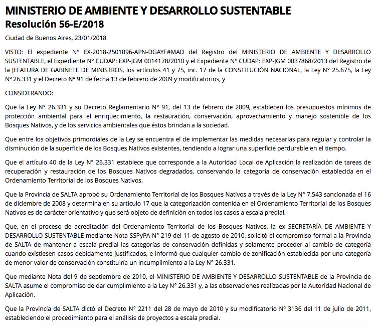 GreenpeaceArg's tweet image. Gracias @sietecase por preguntarle a @UrtubeyJM sobre el grave problema de los bosques nativos. 

Existe una resolución de @AmbienteNacion que suspende los permisos de desmonte en 32 fincas salteñas y obligan a la remediación de las zonas afectadas. #NoAlIndulto