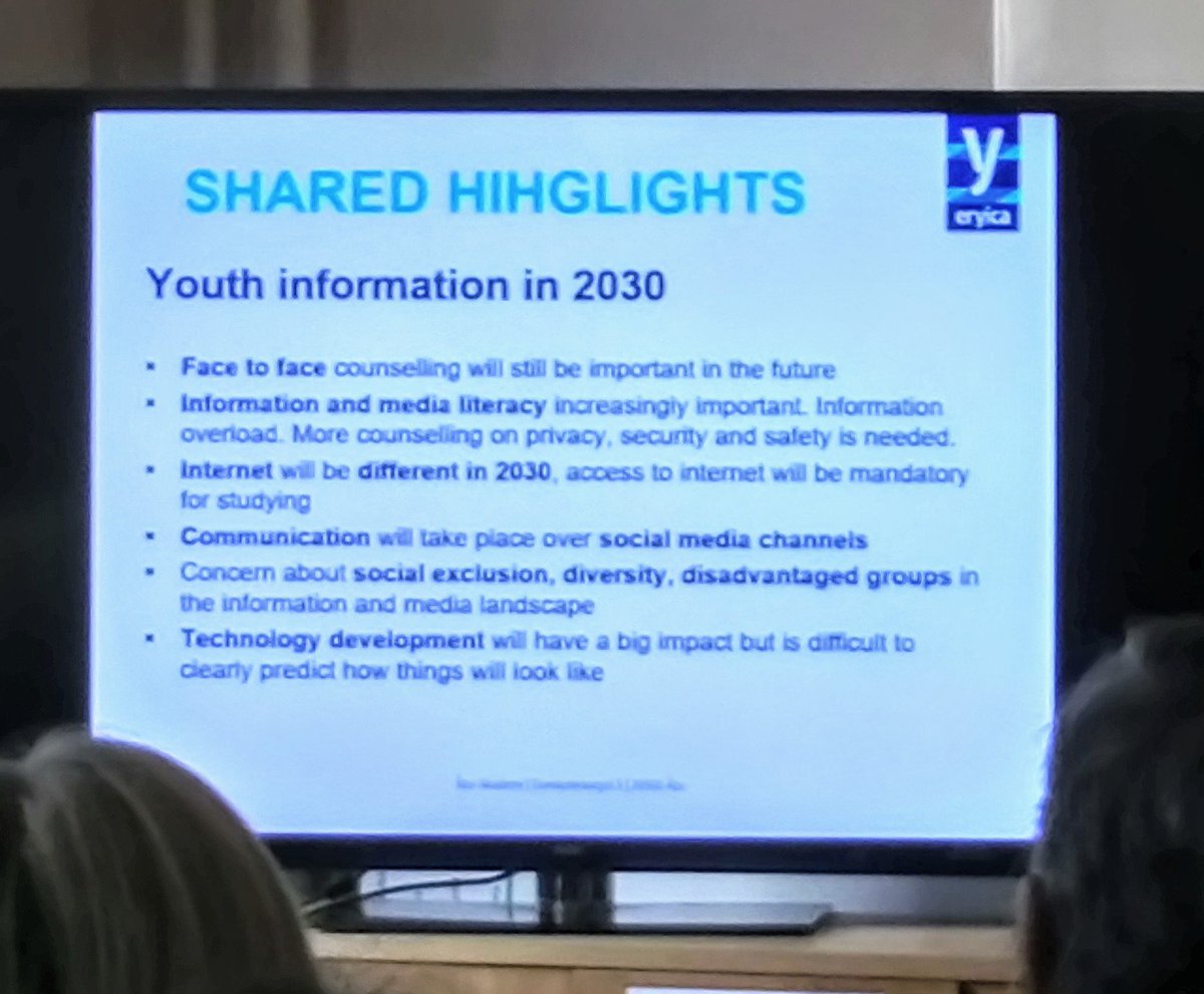 #youthinfo in 2030 highlights from @audrey_frith of #ERYICA

Great insights info and highlights

@Leargas @SpunOut @ywirl @EurodeskIreland @eurireland @ERYICAYI