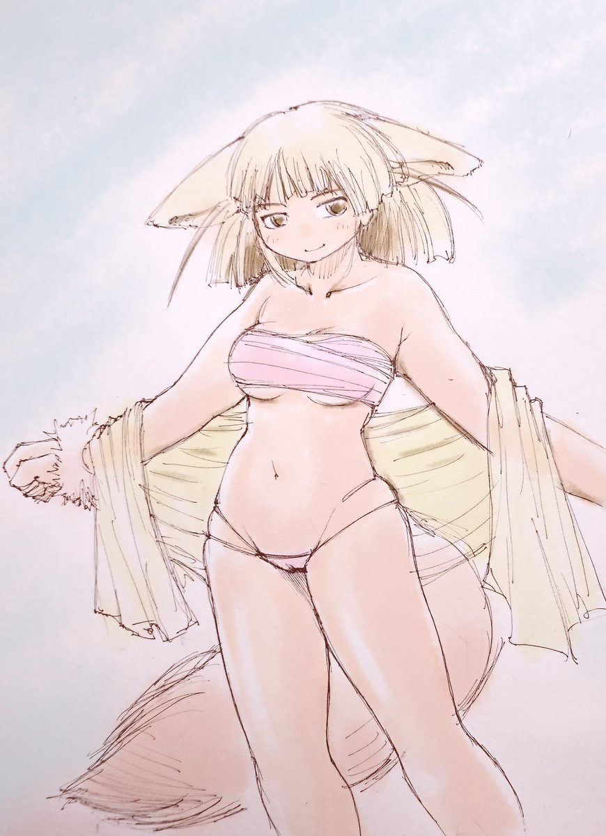 ぽっこりおなか
割とシンプルな描き方ですね
#いいおなかの日 