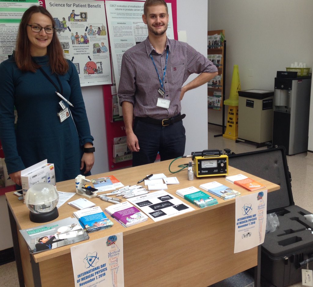 GailDistefano's tweet image. Celebrating &apos;International Day of Medical Physics&apos; at the Royal Surrey County Hospital. Raising awareness of Science for Patient Benefit. Making a difference. @ipemnews @RoyalSurrey #IDMP2018 #physicsforpatientbenefit #CSOWISE