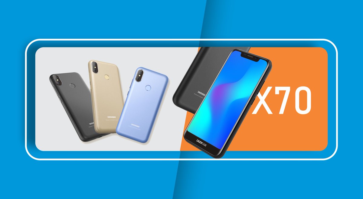 DOOGEE_SA's tweet photo. DOOGEE X70 will be available for R1,449.90* from Friday, 9th November 2018 @Cash_Crusaders stores nationwide (in black, gold and blue). #DoogeeSA #XSeries https://t.co/KN9lbgofjA