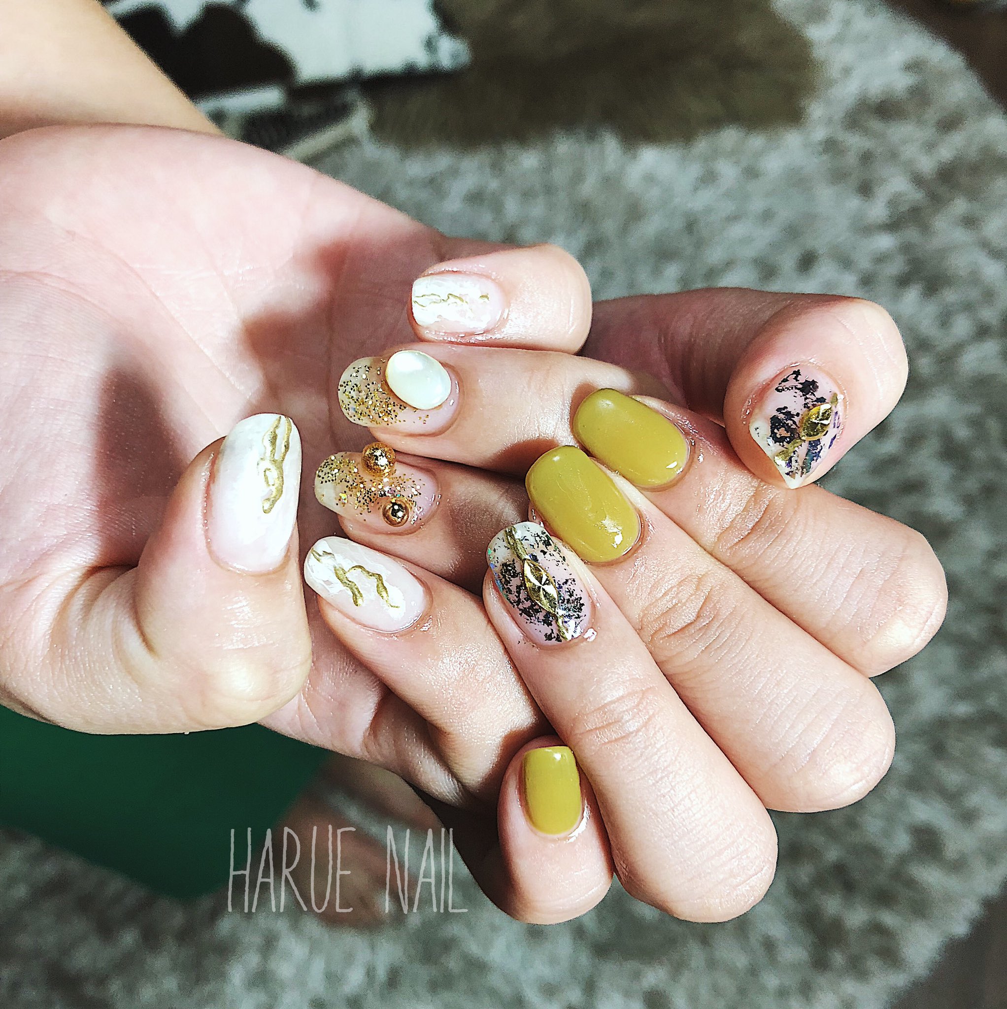Harue ちぐはぐネイル 岡山ネイル Haruenail ジェルネイル ネイルデザイン ネイルアート スカルプネイル ホイルネイル 冬ネイル 個性派ネイル T Co Pztcbetyvn Twitter