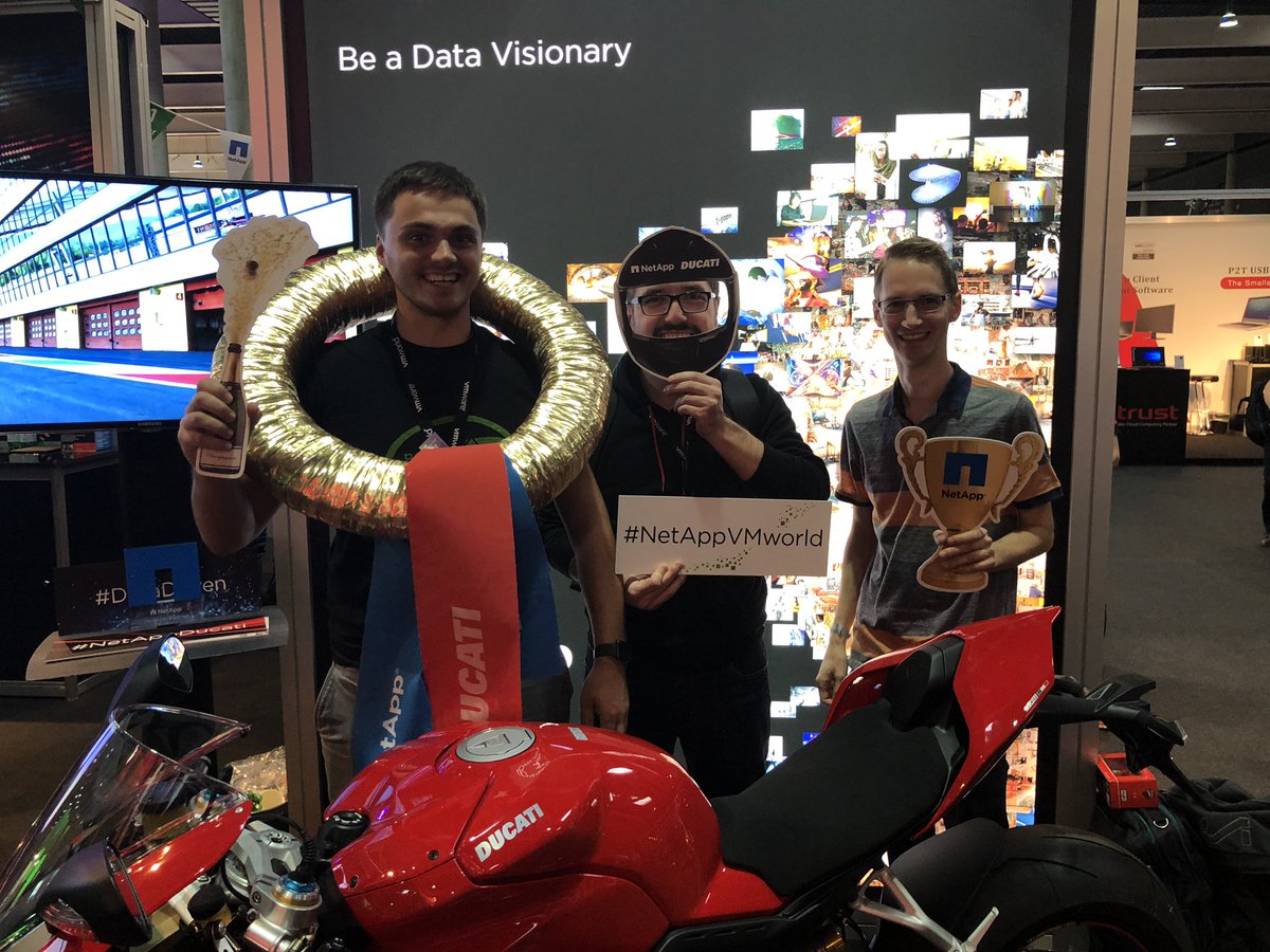 richter_mattis's tweet image. #NetAppDucati on vmworld in Barcelona :)