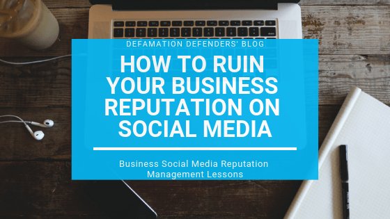 defamationdefen's tweet image. Ill-Advised Social Media Management Can Ruin Your Business Reputation. Watch out for these common social media reputation management mistakes - buff.ly/2JzDSJo #socialmediareputation #socialreputationmanagement #businessreputationmanagement