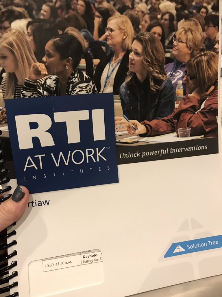 Ready to learn how to redesign our schools for ALL students! #rtiatwork