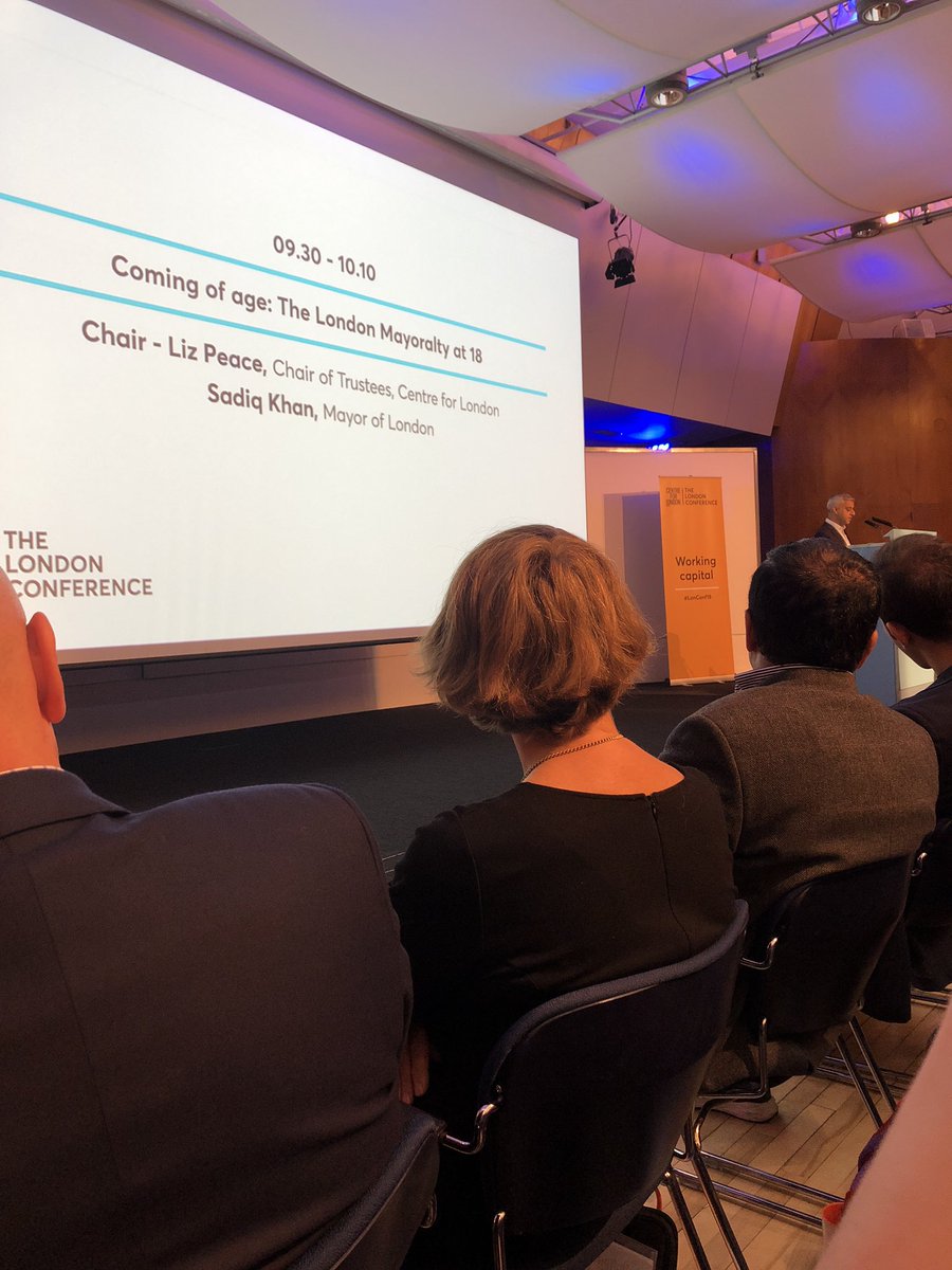 AnnaTsend's tweet photo. Mayor Sadiq Khan kicking off The London Conference. Reminding me why I care about this city ❤️ #LonConf18 https://t.co/vAIOrNVfPv