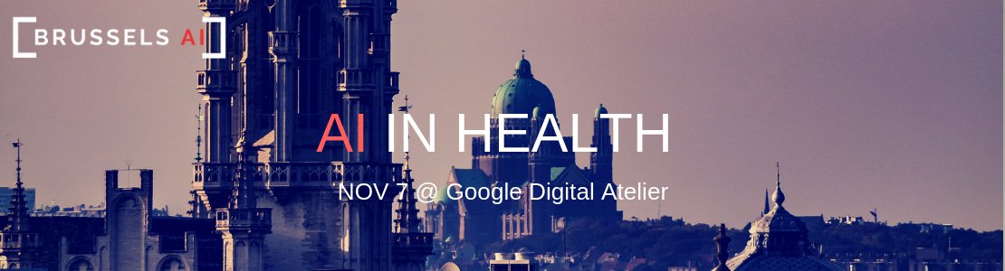 Today we meet for AI in Health: Doom or Destiny! Looking forward to interesting use cases and thought provoking key notes. Everyone is welcome to join the discussions! Only a few slots left, reserve your here bit.ly/BrusselsAI #BrusselsAI #Brussels #AIinHealth #appliedAI