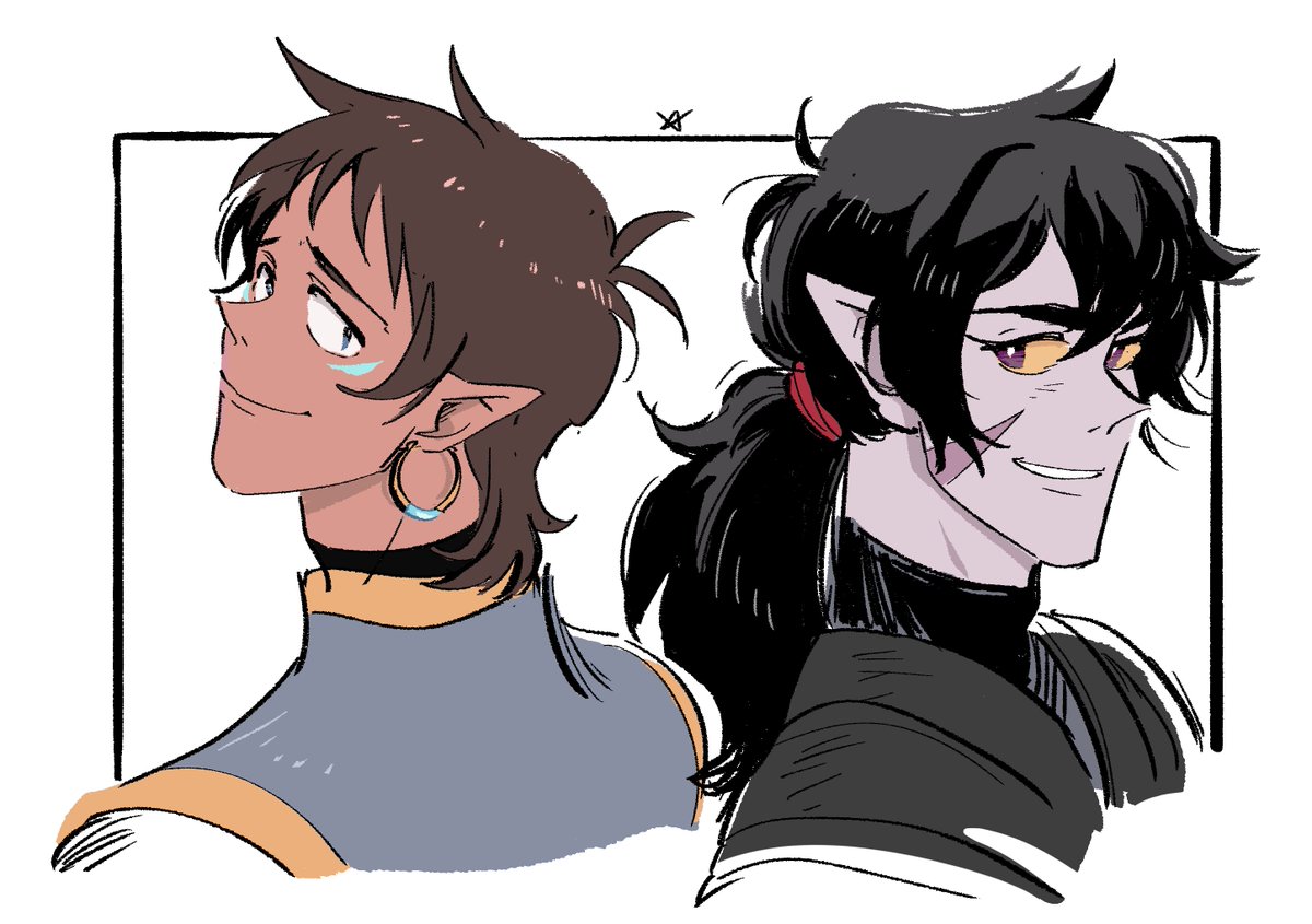 kiu1023's tweet photo. i always have agalra keith and altean lance story in my mind but ihave no time to draw it out XD❤️💙 https://t.co/agh1QPiudo