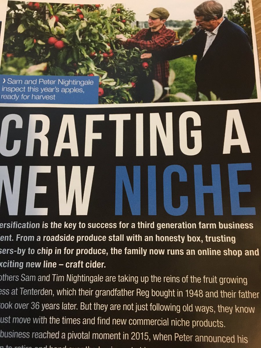 AlluxiConsults's tweet photo. Great article in this months South East Business Magazine extolling the virtues of local kent produced cider and the force of family run businesses @FBPlace @NightingaleCidr @ProducedinKent #KeepItInKent @FSBKent https://t.co/yhKn5PaBBn
