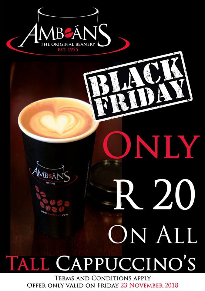 stbsquare's tweet photo. It's almost here! @Ambeans #StellenboschSquare #ambeanscoffee #blackfriday https://t.co/FTxeiRjlGd