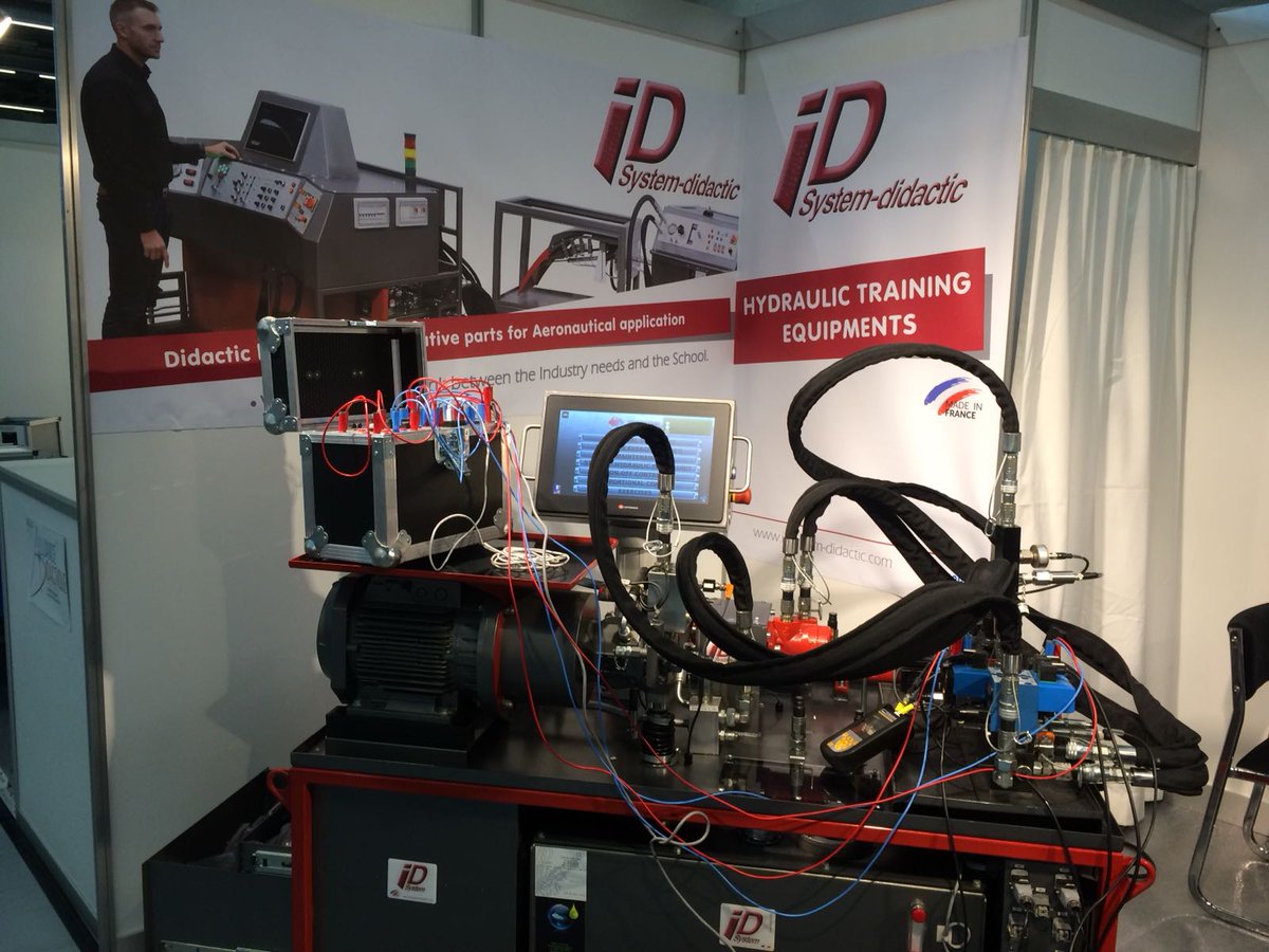 IDSystemDidact's tweet photo. @worlddidac : We're here :)

Come and chat over a coffee with our #hydraulic specialists at our booth C33 - Hall 3.2 French Pavilionun!

Discover our SHCO 4.0 and our new #aeronautic didactic hydraulic bench for National #Education.

#Worlddidac https://t.co/f0yK5FbL4Y