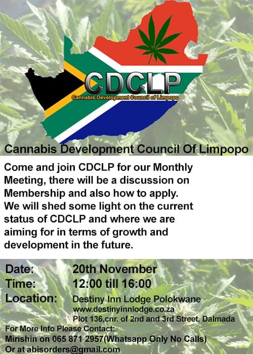 Join the CDCLP in their monthly discussions regarding the state and development of Cannabis in South Africa. #cannabis #holiday #southafrica #dagga #cannatraveller #travel #destination #thc #sativa #indica #CBDoil #cannafriendly #cannabiscommunity #medicine #plantmedicine #CDCLP