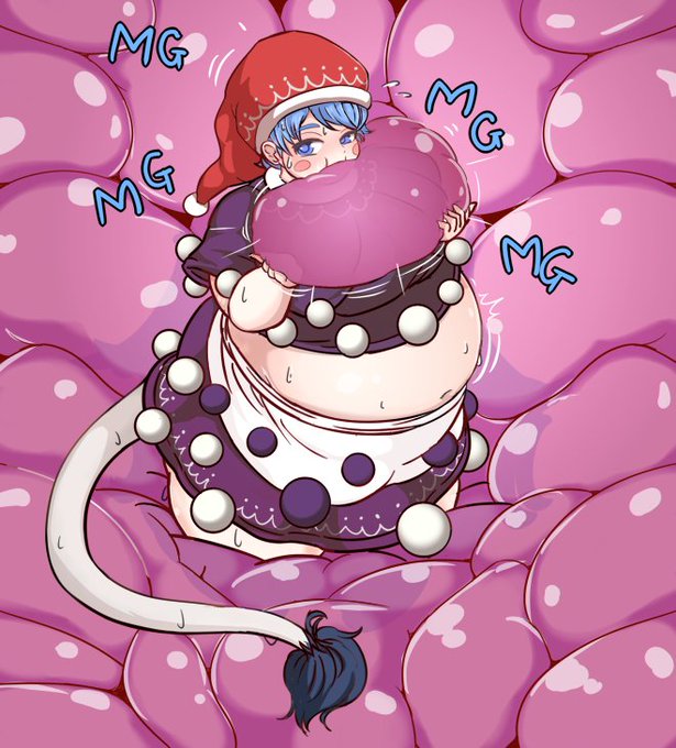 #いいおなかの日 今日は特大サイズの風船みたいな膨腹を再掲してもいいのか!? 