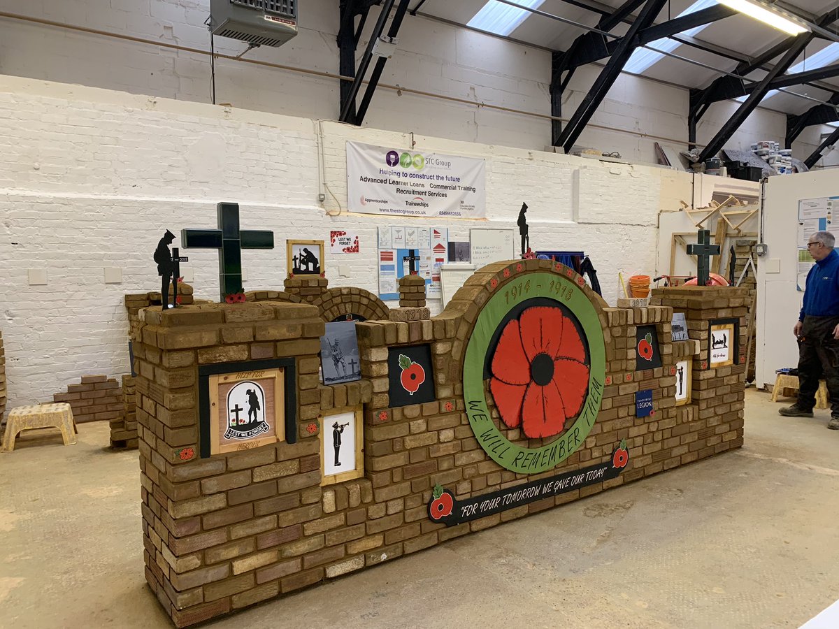 thestcgroup's tweet photo. Fantastic work carried out by our learners completing their trade courses @PoppyLegion @HelpforHeroes @bbc5live #respect #honour https://t.co/cOs7K1POAl