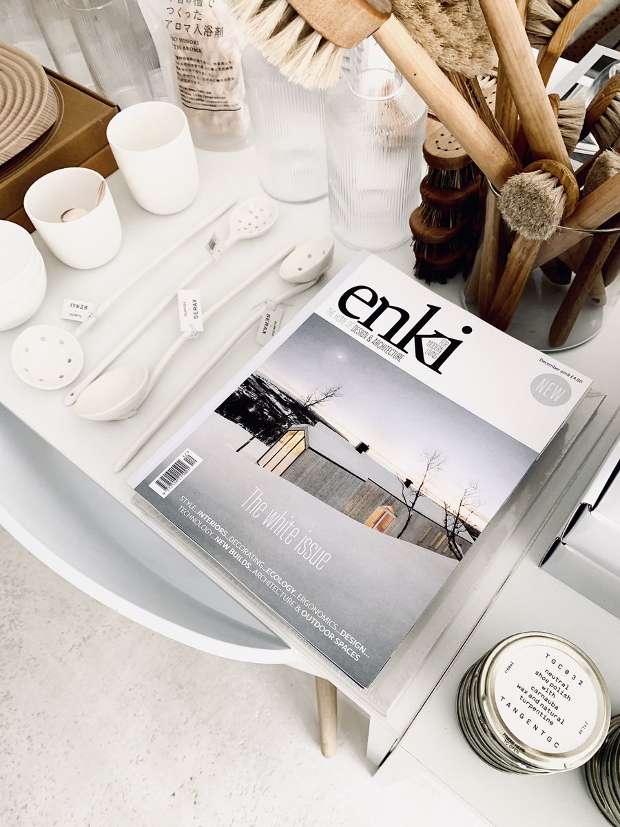 Say hello to <a href="/enkimagUK/">Enki Magazine</a> Volume 8: THE WHITE ISSUE👆🏼• this special edition brings forth incredible architecture situated on icy shores, snowy retreats, a kitchen where function meets beauty, luxury tech &amp; more ✨ pick up your copy today! #enkimaguk (pictured at <a href="/teaandkateshop/">Tea and Kate</a>)