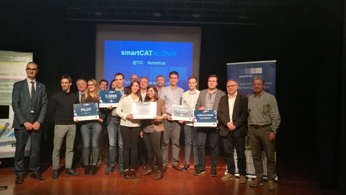 SopraSteria_ES's tweet image. Enhorabuena a los ganadores de #SmartCATChallenge 2018. Una iniciativa que apoyamos con el objetivo de fomentar el desarrollo de tecnología eficiente para unas #SmartCities más humanas.

@tic 
#innovacion