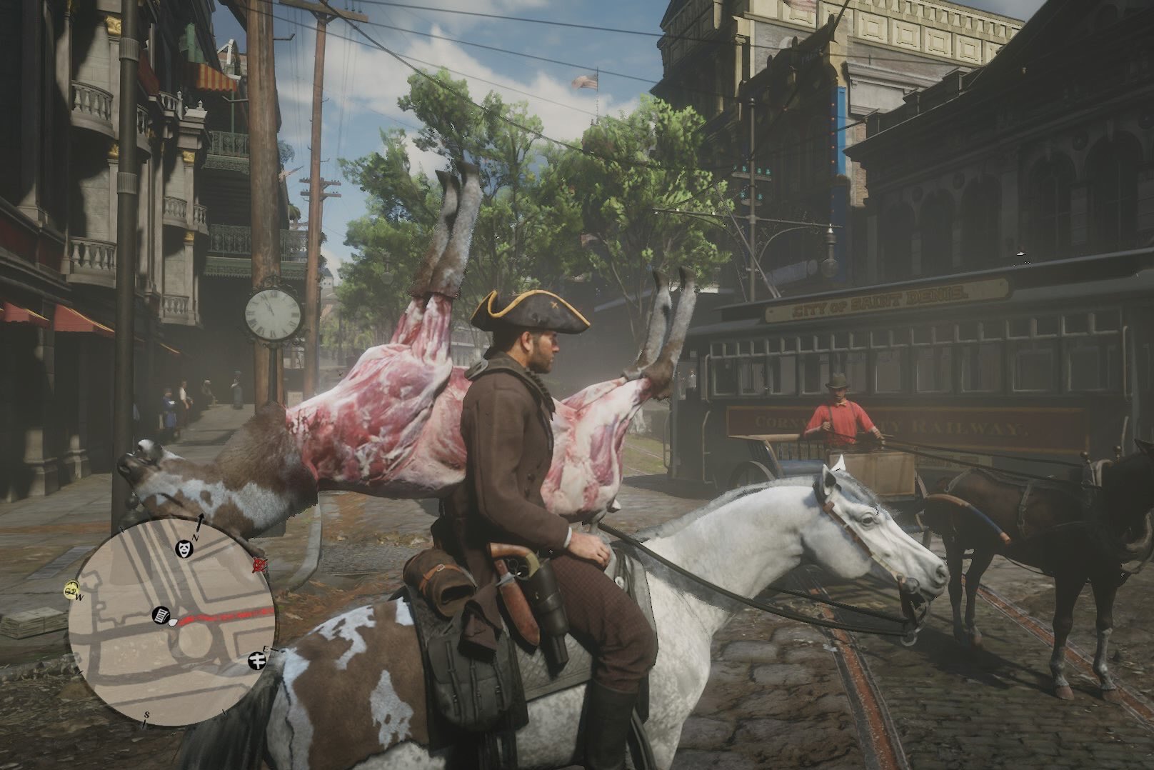 タイチ On Twitter 伝説の雄鹿を狩って 馬に乗せたら バグった レッドデッドリデンプション2 Rdr2 Https T Co Riiofjxdmy Twitter