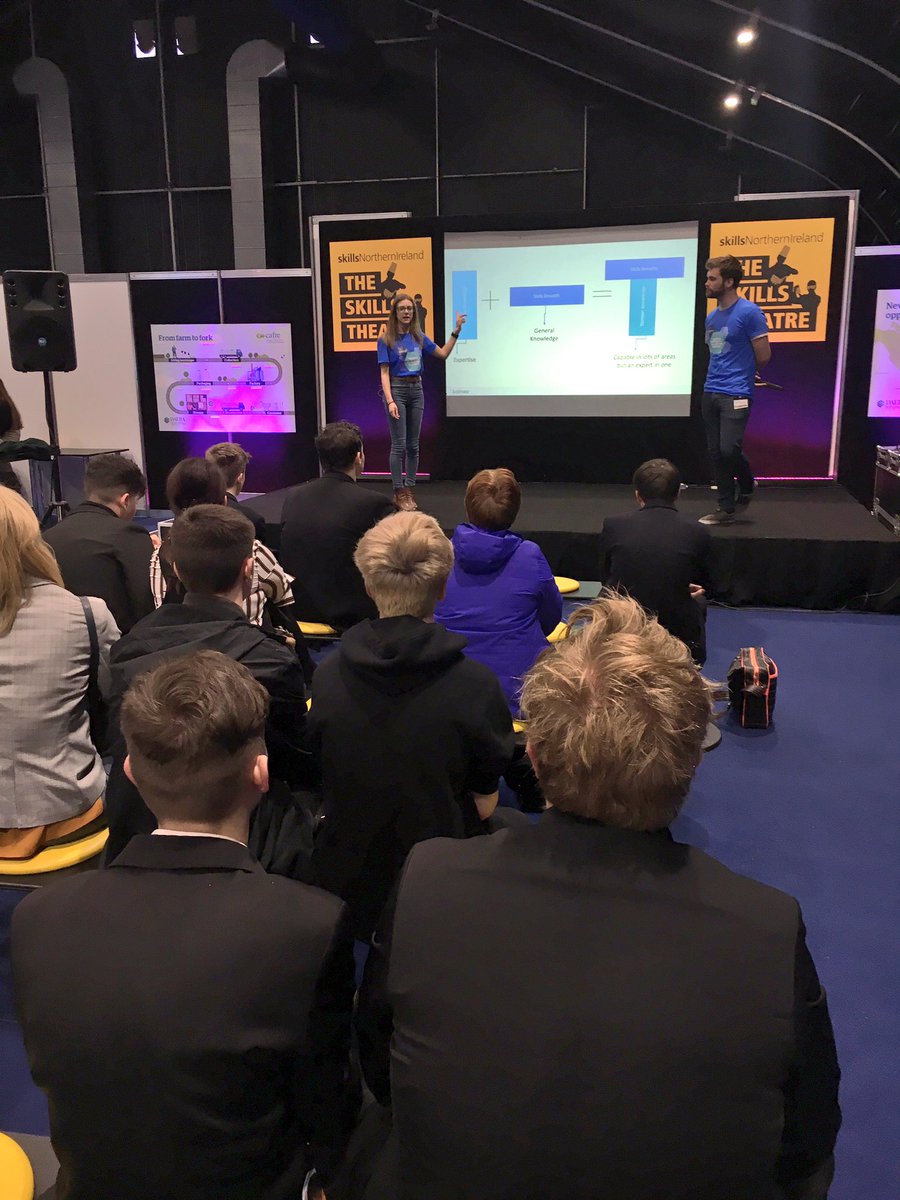 KainosAcademy's tweet image. What skills are needed to work in IT? @Chloe__Thomp and @lukemcneice chat to the audience about their career paths #SkillsNi #GetWorkReady