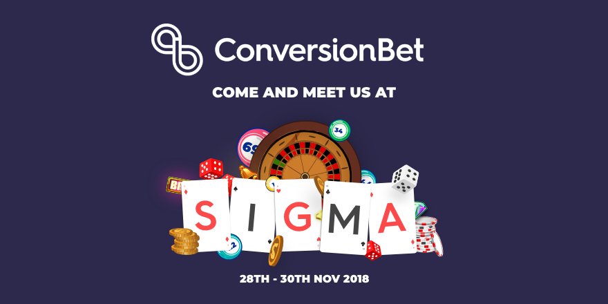 conversionbet's tweet photo. Come and meet us at SiGMA @iGamingSummit! 👊🏼 Tweet us to book a meeting or fire across an email to sales@conversionbet.com. Let's catch up! 👥

#SiGMA2018 #iGaming #CRO https://t.co/pAjIt3S4Mo