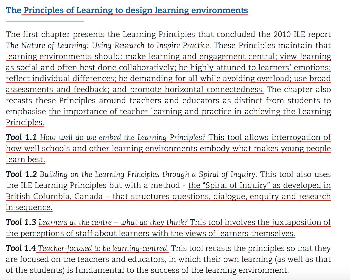 c_magro's tweet photo. Aunque conocidos, son interesantes estos 7 principios del aprendizaje para diseñar entornos de aprendizaje innovadores que destaca este Handbook for Innovative Learning Environments de @OECDEduSkills Una lectura recomendable https://t.co/mtmXsD1kgr (pdf, 2017) https://t.co/WkrpUCgWFl