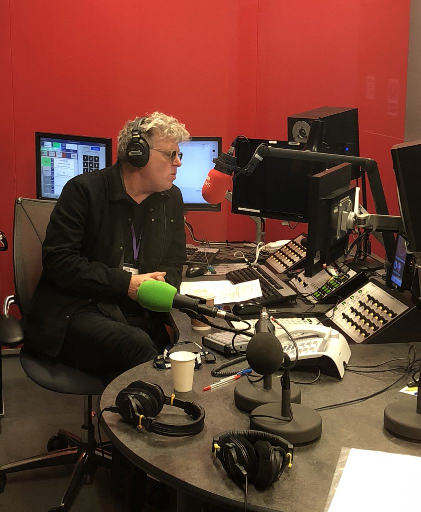 Silence! On Air.
Tom discussing his music and tour at the BBC, right now!