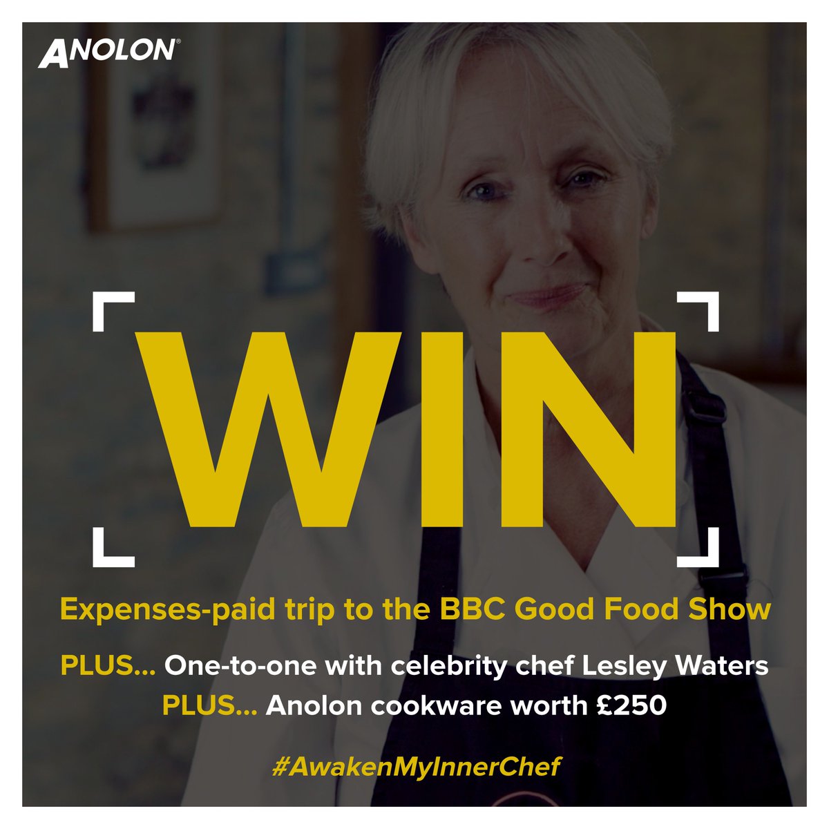 Visit us at BBC Good Food Show! Our fantastic cookware range will be showcased by respected chef Lesley Waters. To win tickets, travel, a session with Lesley and over £250 of Anolon cookware, enter our competition by Sunday (11.11.18): anolon.co.uk/BBC2018TandC <a href="/BBCGoodFoodShow/">BBC Good Food Show</a>