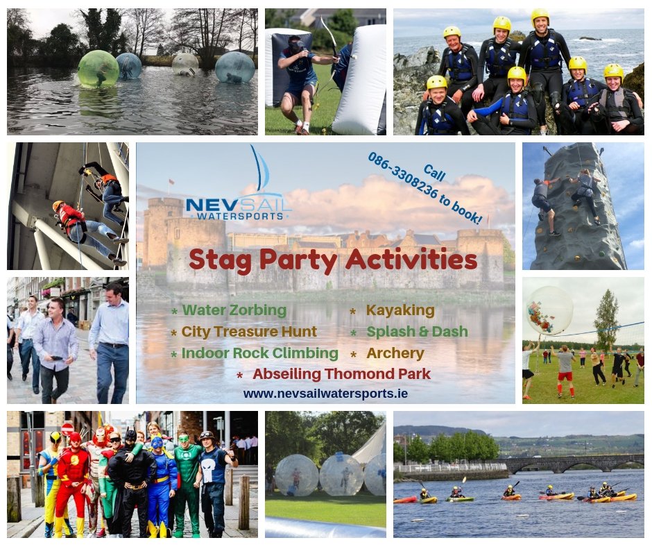 🐯 Looking for ideas for a stag party with a difference?
We have you covered with a variety of land and water based activities to choose from.
Call us today on 0863308236.
.
.
#stagparty #stagwithadifference #kayaking #waterzorbing #treasurehunt #groupbonding #teamchallenges