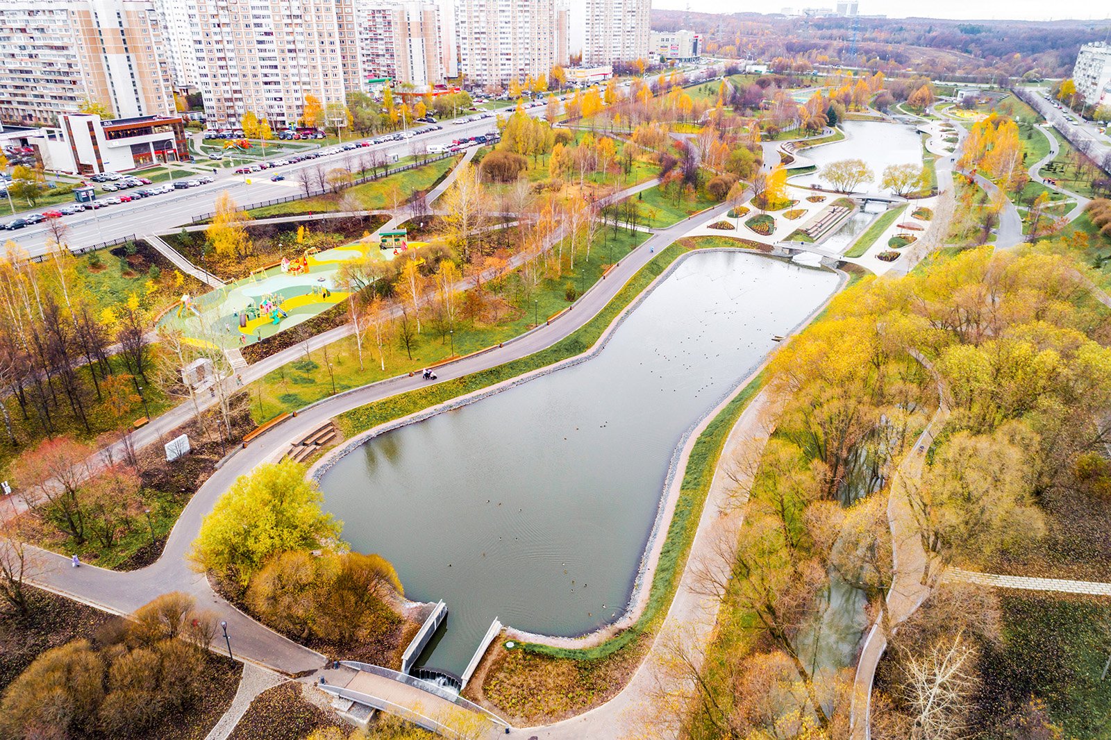 Парк Северное Бутово Пойма реки Битца