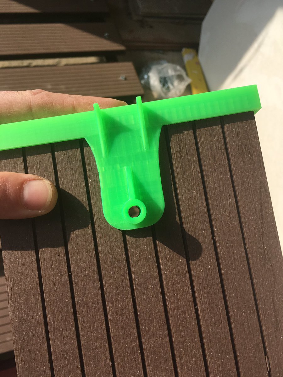 grafitomi's tweet image. My latest project is a #practicalprinting heaven. Bought some WPC boards cut them to three.. printed endcaps. Printed drilling aid for well positioned holes. And also #3dprinted spacers for nice even placement. #sharelearngrow