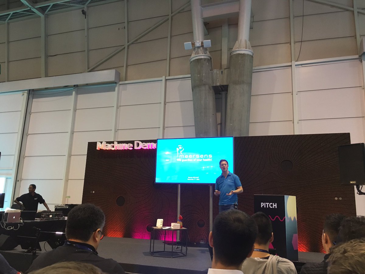 Digitaleague's tweet image. @meersens on the #machinedemo #websummit Discover the guardian of your health on stage!
#heath #iot #consumergoods