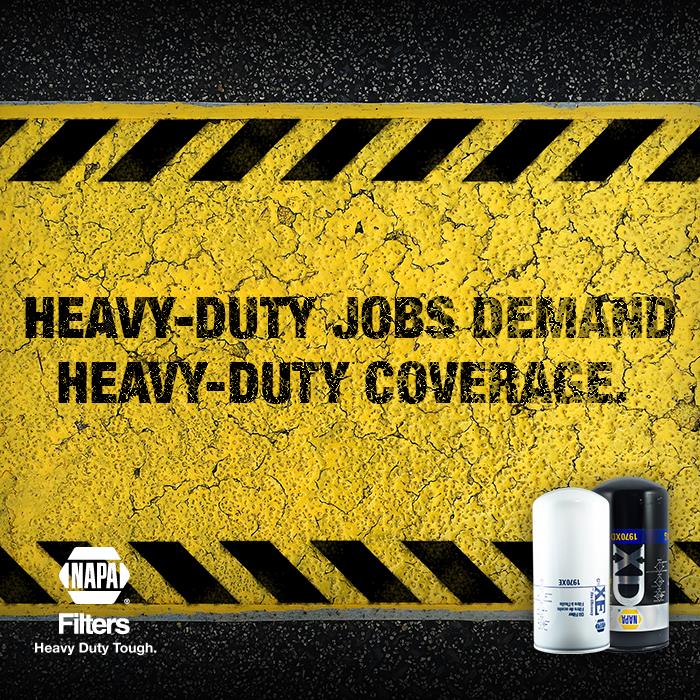 NAPA Heavy Duty Filters. We keep America running no matter what you drive.