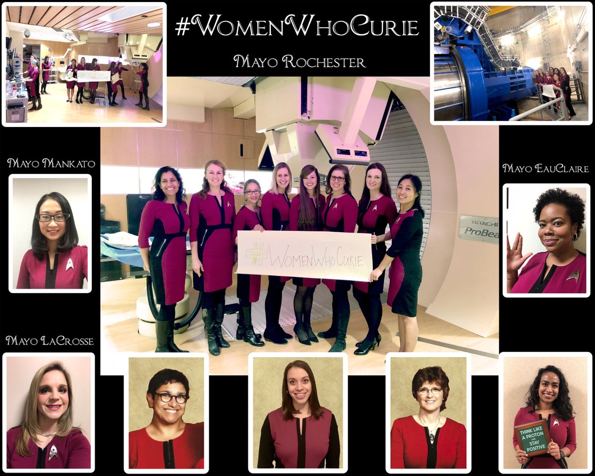 Mayo women Radiation Oncologists unite to “boldly go where no man has gone before” #WomenWhoCurie #SheLooksLikeARadOnc #ILookLikeARadOnc #RadOncDiversity