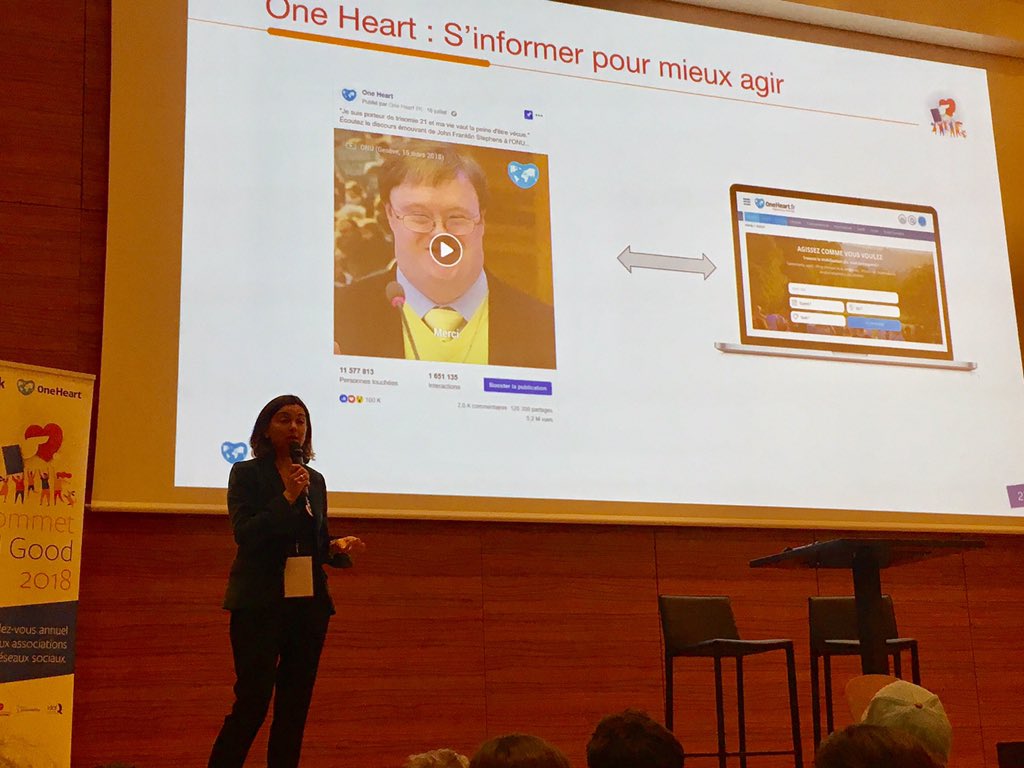"La force et la puissance des réseaux sociaux c'est les multiples ricochets que peut faire une information" <a href="/lauredrevillon/">Laure Drevillon</a> #sommetsocialgood2018