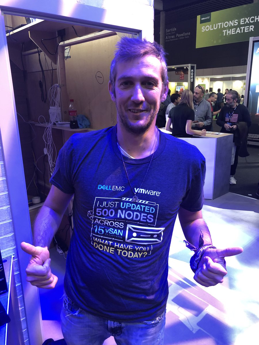 csencsics's tweet photo. I just updates 500 nodes across 15 vSAN Clusters using openmanage integration for vmware vcenter #vmworld #openmanage #dellEMC https://t.co/XzZoOpewf6