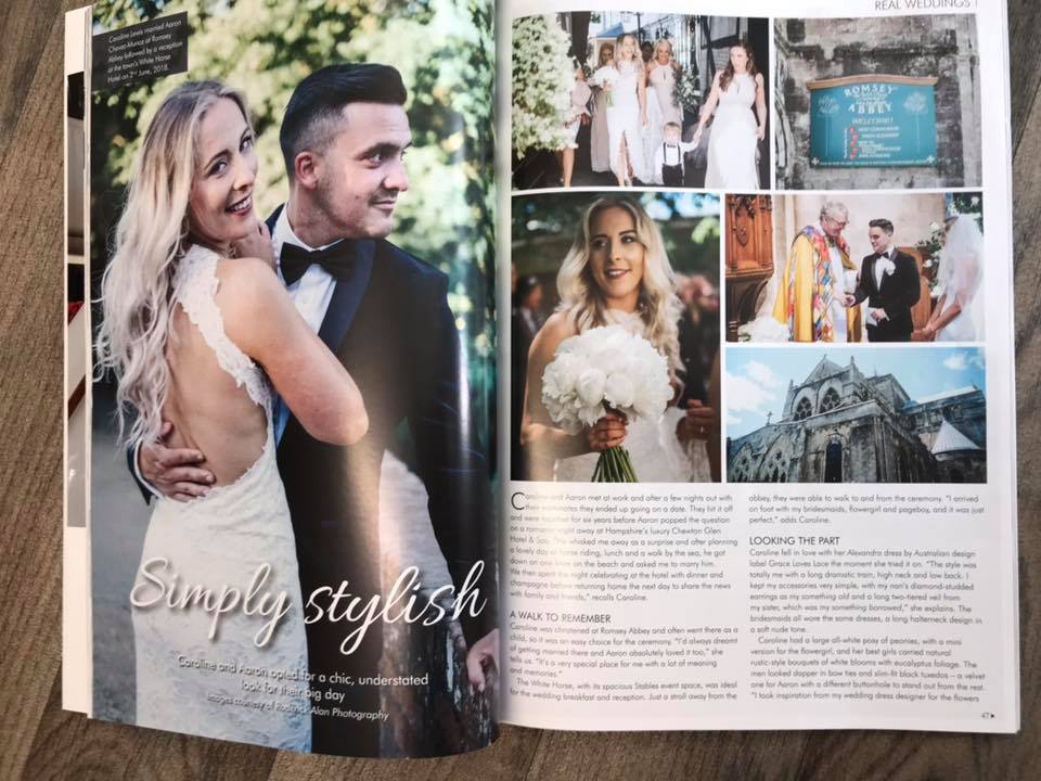 Amazing to see our lovely Bride and Groom in <a href="/CWM_YHDW/">Your Hampshire & Dorset Wedding</a> Magazine this month #hampshireweddings #Romsey #weddings2018