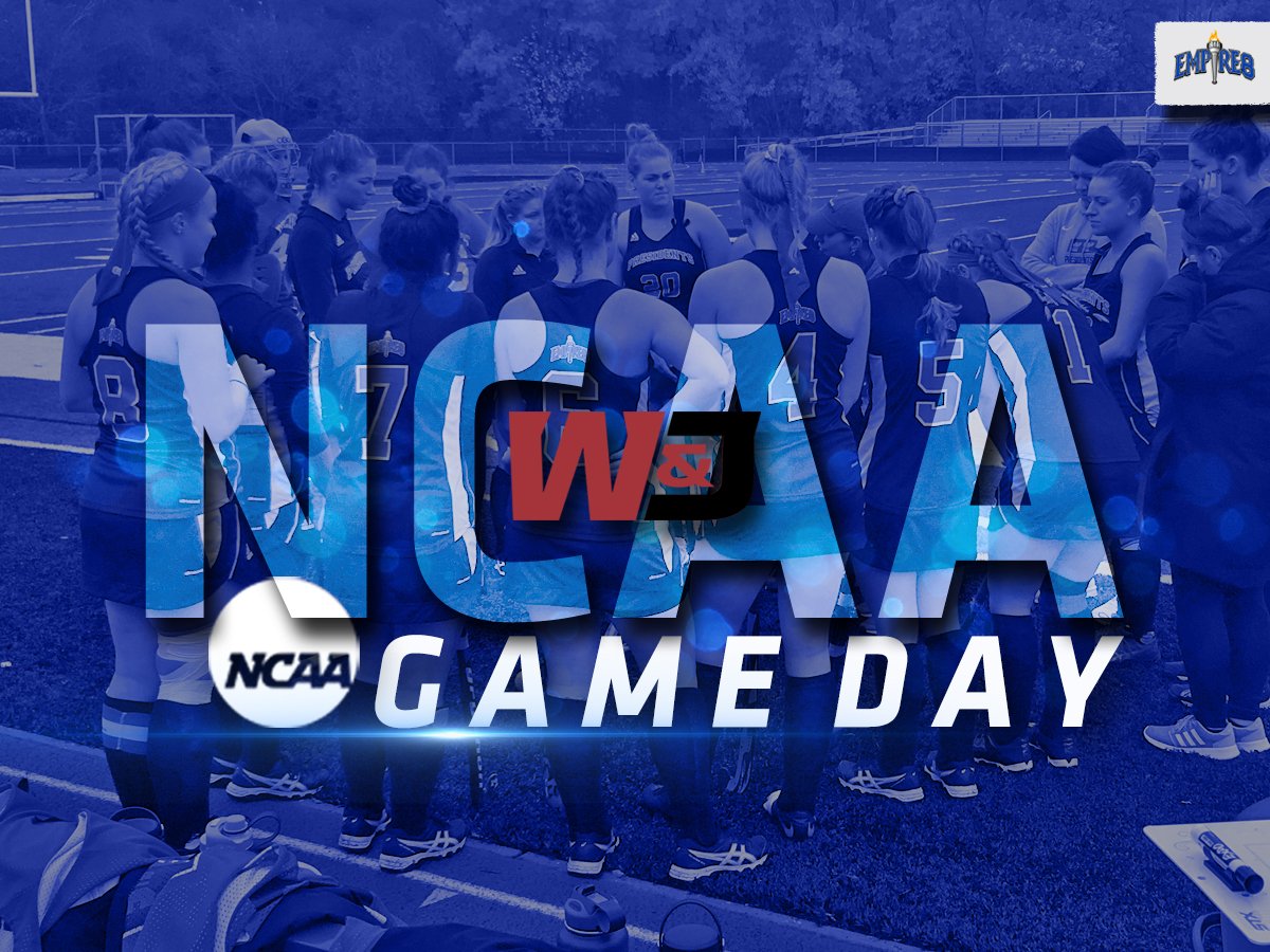 Empire8's tweet photo. NCAA 🏑- 1st Round:
Today, the entire #E8FH family will be supporting the Presidents as @wjathletics begins their quest for a 🏆

🆚Rhodes (Tenn.)
⏱1pm
📍Washington, Pa. 
🖥https://t.co/iCYnCdz5dE
📈https://t.co/WBOXYUPS1y

#E8 | #LeadersCompeteHere https://t.co/0YKKLya4IX